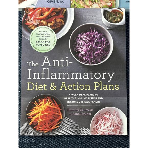 Anti-Inflammatory Diet Cookbook, Slow Cooker, Action Plans lot 3 Paperback Books - Picture 4 of 9